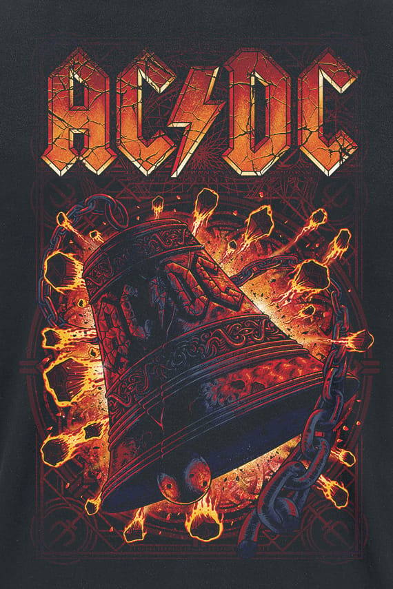 AC/DC T-shirt - Hells Bells Explosion - S tot 3XL - voor Mannen - zwart