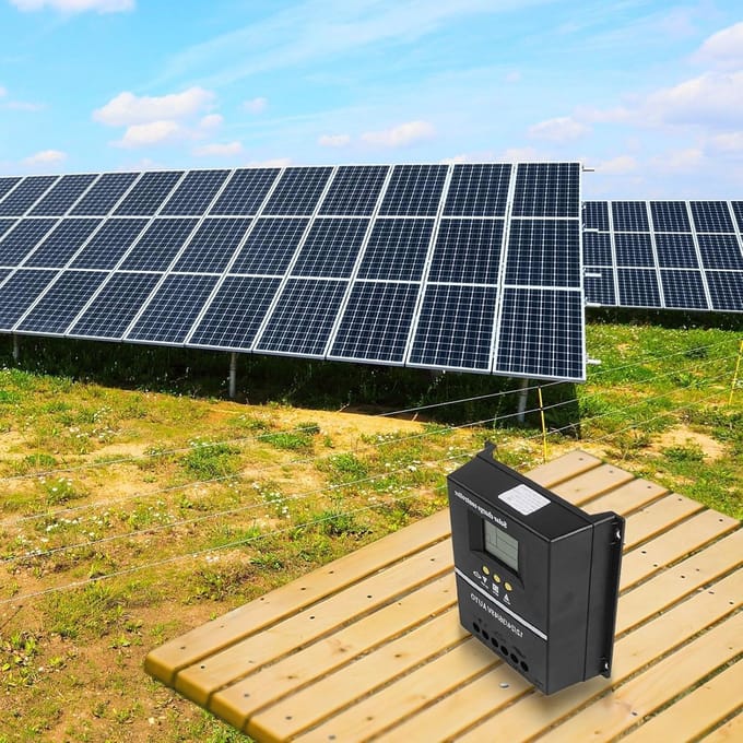 Zonne Laadregelaar - MPPT Controller - Energie Systeem - Automatische Spanning - 200A - Zwart