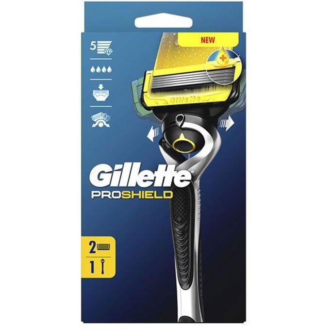 Scheermesjes Scheerapparaat GILLETTE FUSION PROSHIELD + 2 navullingen