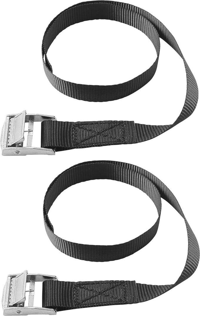Sjorband Set van 2 - 500 x 18 mm - 100 kg Draagvermogen - Klemvergrendeling