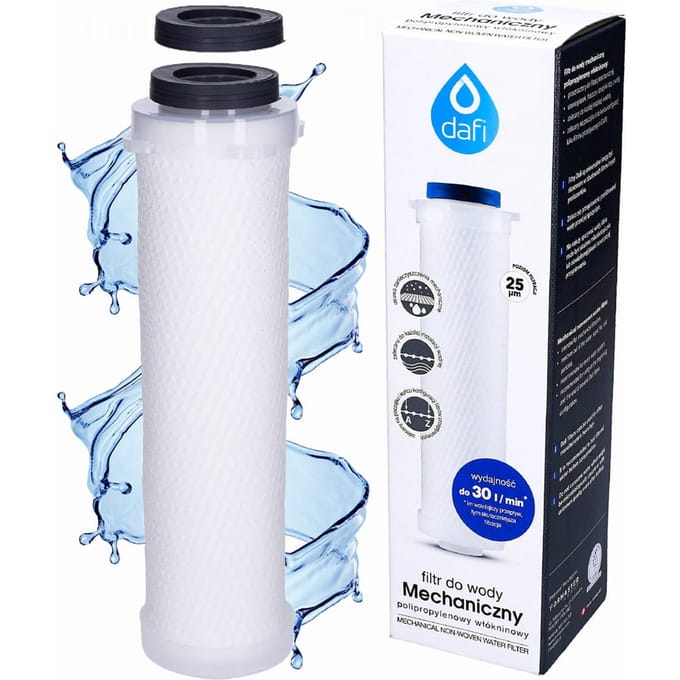 Dafi - Polypropyleen Filter - Waterfilter Patroon - Mechanische Filtratie - 25 Micron - 10 Inch