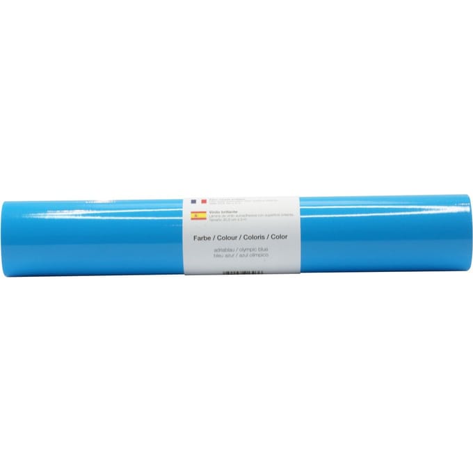 Zelfklevende vinyl folie glanzend - Adriatisch blauw