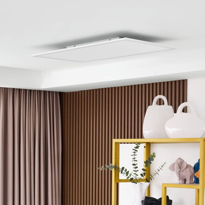 Lindby LED paneel Lamin, wit, 80 cm, CCT, dimbaar, afstandsbediening