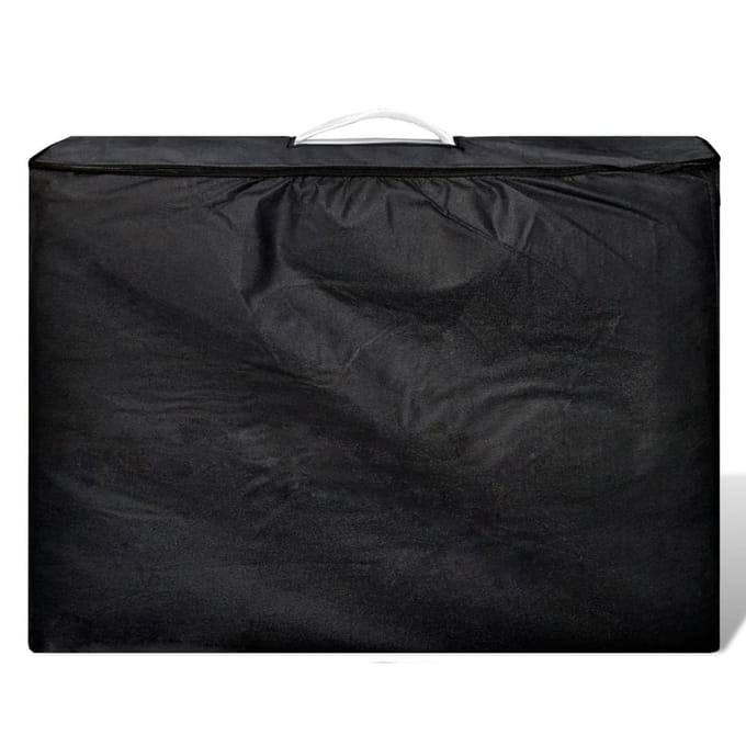 vidaXL - Inklapbare - massagetafel - 4 - zones - met - houten - frame - (creme)