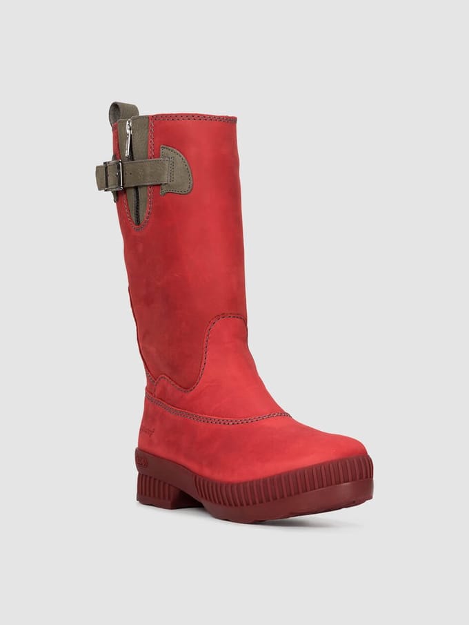 ZOO Adventure - Adisa - Dames - Outdoor laarzen – Rood Wol - Maat 41