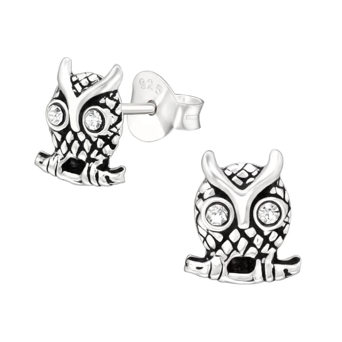 Montebello Oorbellen Adrienne - 925 Zilver E-Coating - 7x8mm - Uil