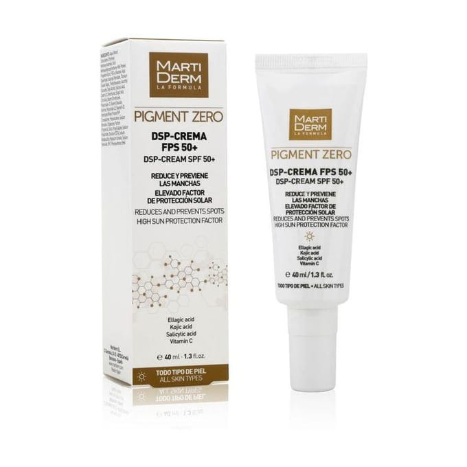 MartiDerm Pigment Zero DSP-Cream SPF50+, depigmenterende crème tegen verkleuring SPF50+ 40ml
