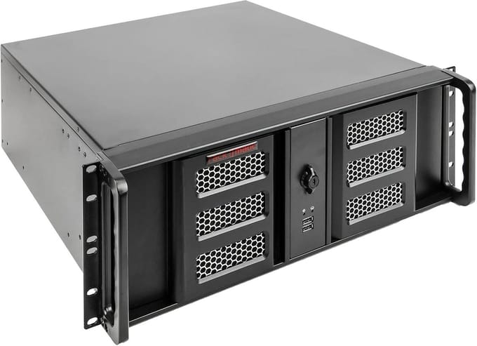 19 Inch Rack Behuizing ATX Server Kast 4U met 3x5.25" en 8x3.5" Bays Diepte 460mm
