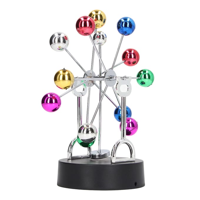 Perpetuum Mobile Machine USB Batterij Dubbel Gebruik Reuzenrad Balans Speelgoed Tafelblad Decoratief white
