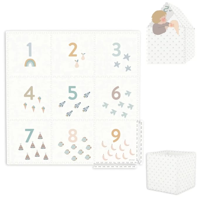 Tapis de jeu puzzel en huisje Play&Go Numbers
