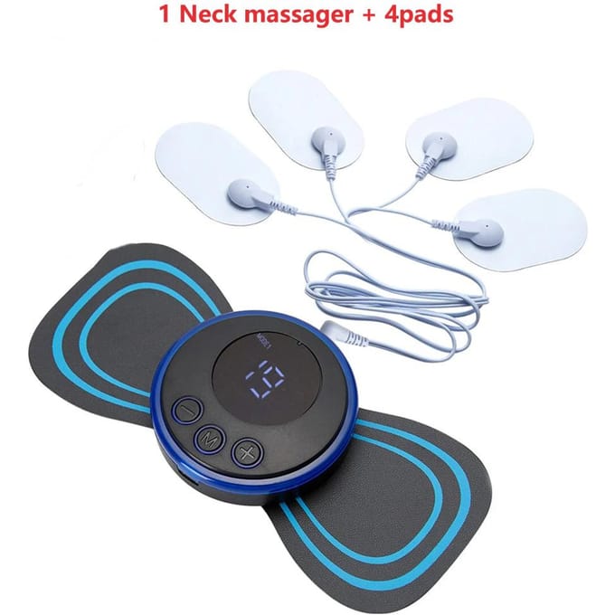 Mini nekmassage apparaat draagbare EMS elektrische cervicale massage pad pijnverlichting puls lichaam spierstimulator massage tools