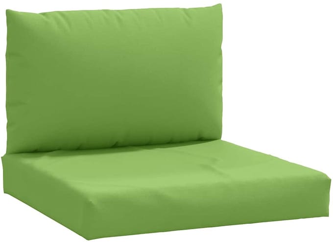 vidaXL - Palletkussens - 2 - st - stof - gemêleerd - groen