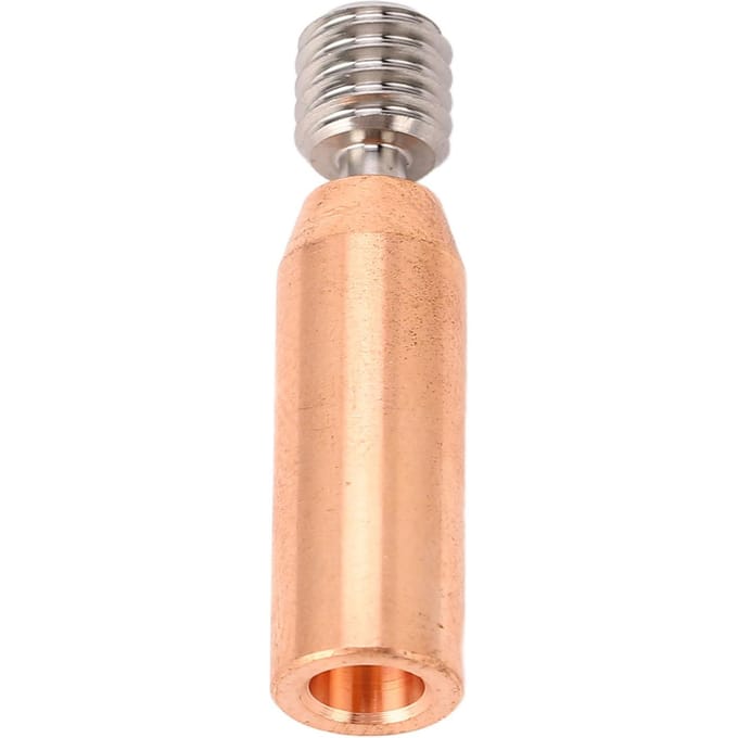 3D Printer Keel Nozzle Titanium Legering Rood Koper Bimetaal Heat Break Keelbuis voor Ender 3 beige