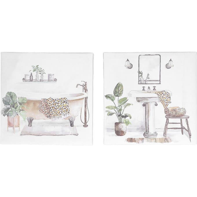Waterdichte Muurkunst Foto's Schilderijen met Binnenframe Modern Klein Formaat Badkamerdecoraties voor white