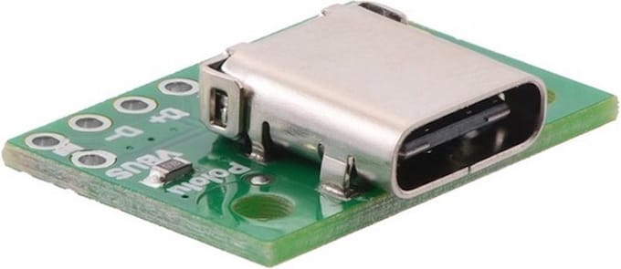 USB 2.0 Type-C Connector Breakout Board Pololu 2585