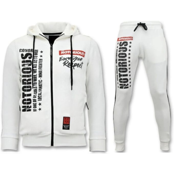 Exclusieve Heren Joggingpak - Conor Notorious Sport Set - Wit