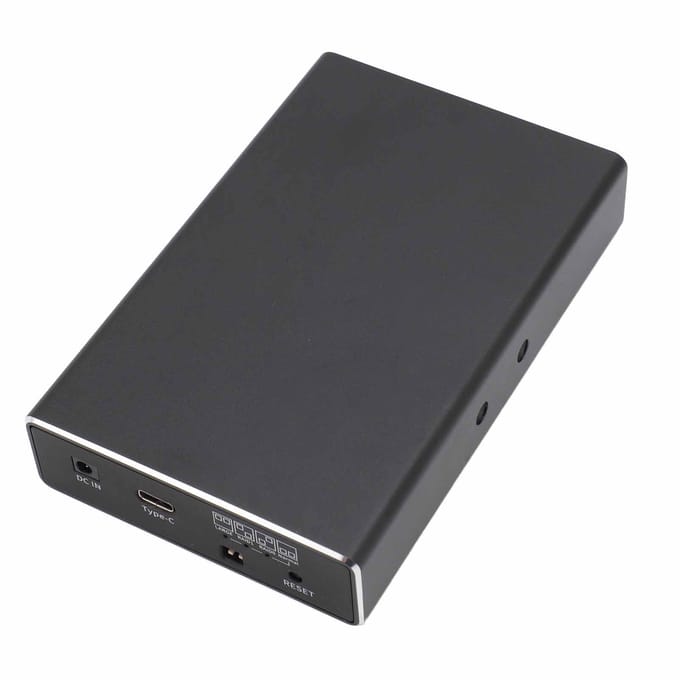 Dubbele Bay Externe Harde Schijf RAID Behuizing USB C 10Gbps 2,5 Inch Dubbele Bay HDD Behuizing voor 2,5 black