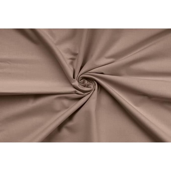 Parure de lit - 1 housse de couette 220 x 240 cm + 2 taies d'oreiller 60 x 60 cm - 100% coton renforcé - Brun