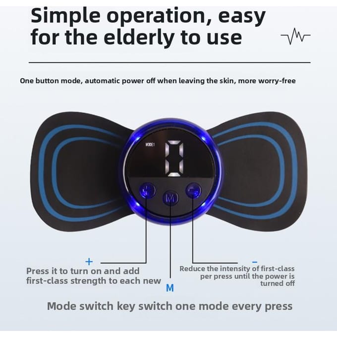 Slimme Cervicale Massage Patch, Multifunctionele Puls Taille Rug Zak Spierontspanning Massager Patch