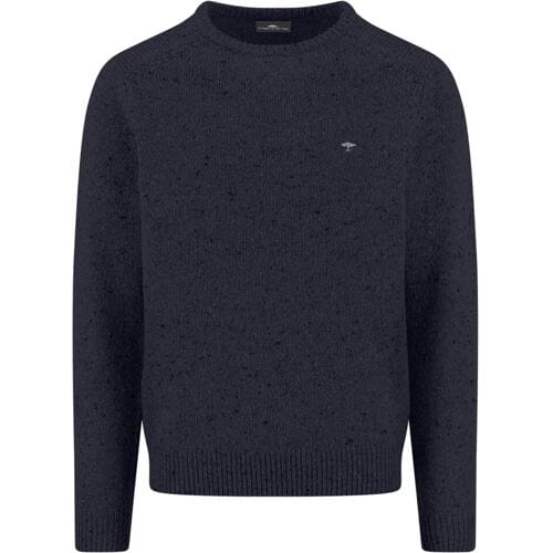 Fynch-Hatton Trui O-Neck Donegal Knit Navy / male