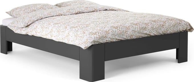 B Bright Fresh 400 Bed 90x200cm - Bedframe Antraciet - Instaphoogte: 40cm