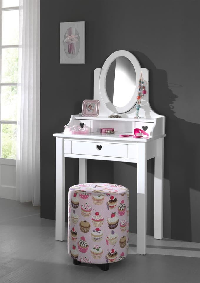 Vipack-Kinderkaptafel-Amori-met-spiegel-hout-wit