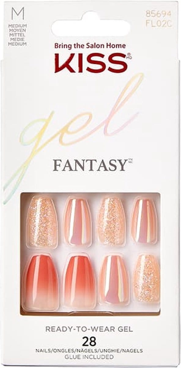 Kiss Gel Fantasy Nails - Kunstnagels - 28 stuks - Nepnagels - Problem Solved