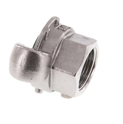 RVS DN 20 DIN 3489 compressor klauwkoppeling Rp 3/4 inch Binnendraad - CL42-20-F-SF-034