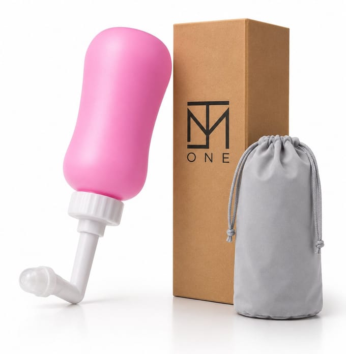 JMT-one Peri Bottle / Bidet Fles – Postpartum Spoelfles & Draagbare Bidet – 350ML – Roze