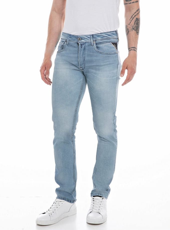 Replay Grover Pants Jeans Heren - Broek - Blauw - Maat 30/32