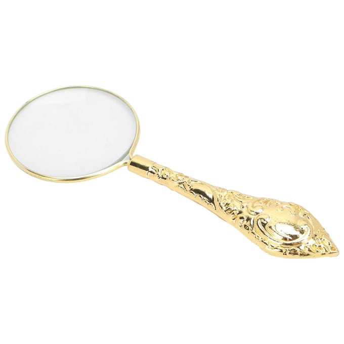Loupe de lecture portative 5X 45 mm avec poignée en métal