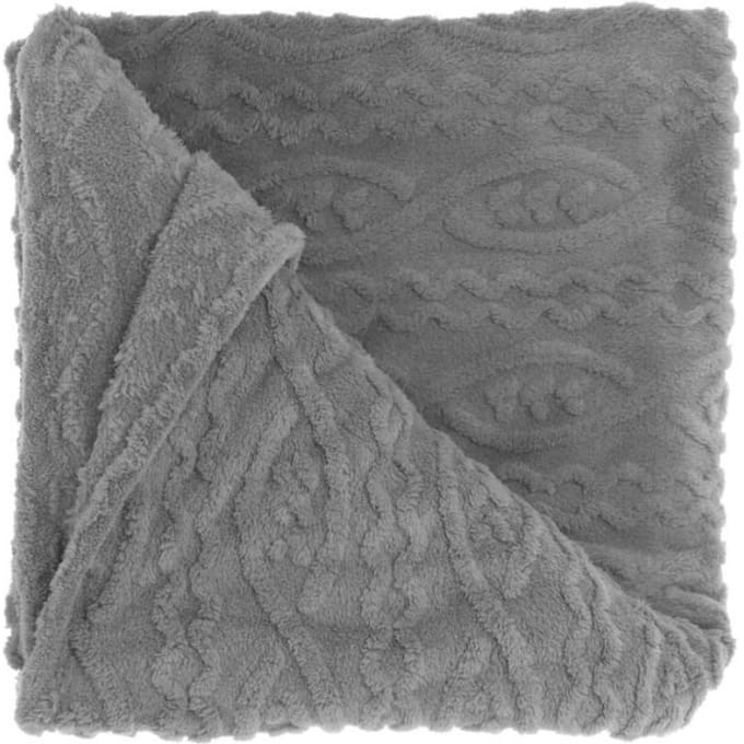 Unique Living - Plaid Pleun Dark Grey -150x200cm