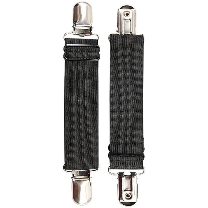 Multifunctionele Elastische Clip Laarzen Antislip Elastische Broekklem Elastische Verstelbare Randclip Laarzen Antislip Riem 20cm zwart