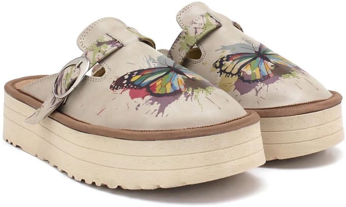 GOBY - Vlinder - Clogs - Slippers - Hoge kwaliteit - Handmade - Maat 38