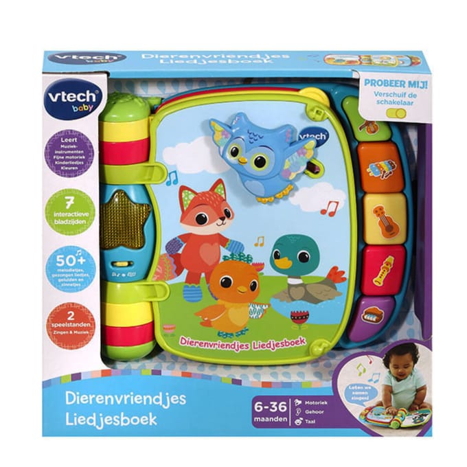 Vtech Dierenvriendjes Liedjesboek blauw Interactief speelgoed