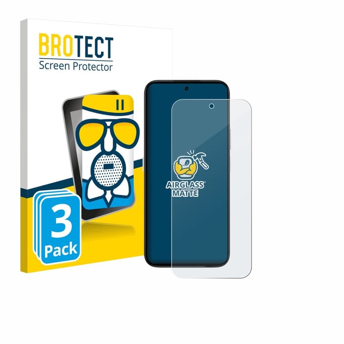BROTECT - Screenprotector voor Honor Play 60 - Folie Beschermfolie Beschermglas matte 3 Stuks