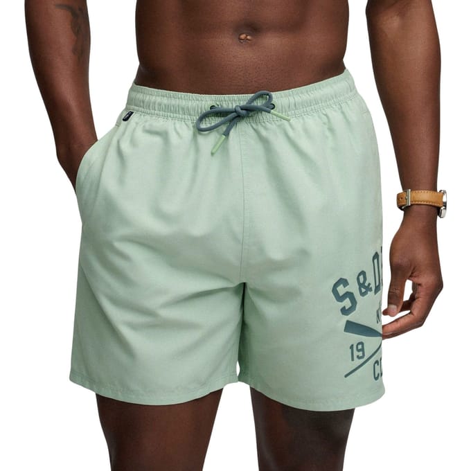 Superdry - Heren - Bedrukte Logo Zwembroeken