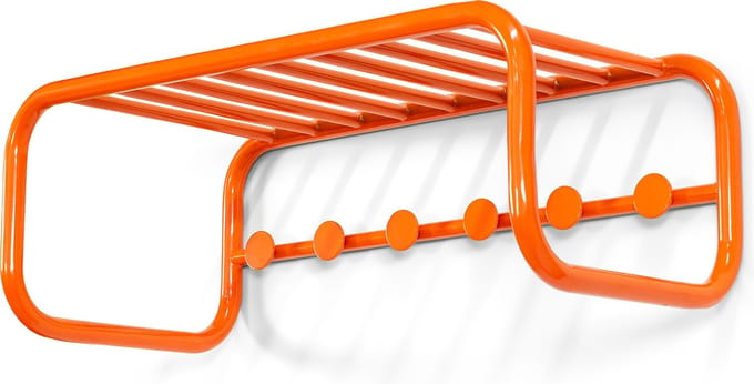 Spinder Design kapstok Retro Kapstok - Pure Orange - 6 haken - Staal