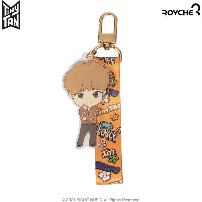 BTS Tiny Tan Dynamite Acryl Sleutelhanger beige