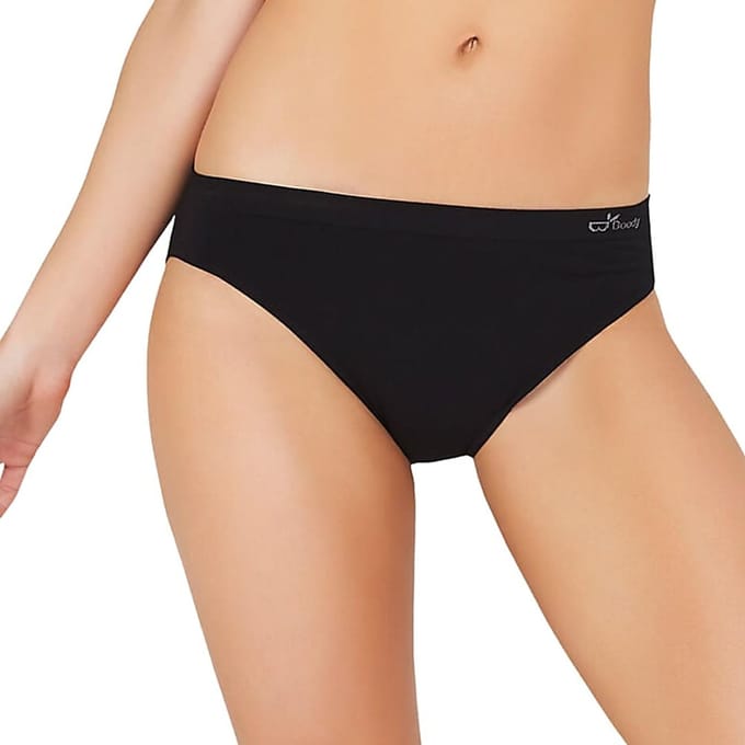 Boody - Bamboe Classic Bikini - Zwart / L