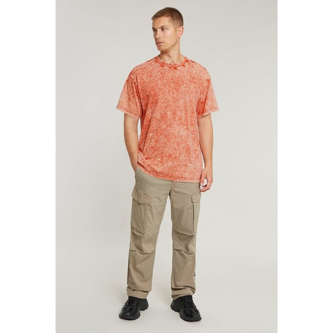 G-Star Washed Loose R T Lt Antic Red Nettuno Taglia: M | Magliette basic Outlet | Uomo | Rosso