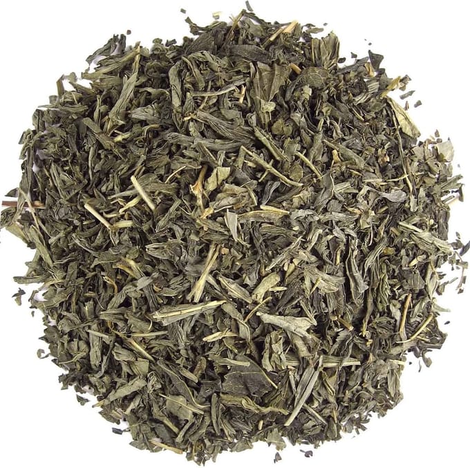 De Kruidenbaron - China Sencha cafeÏnevrije groene thee - 100 gram