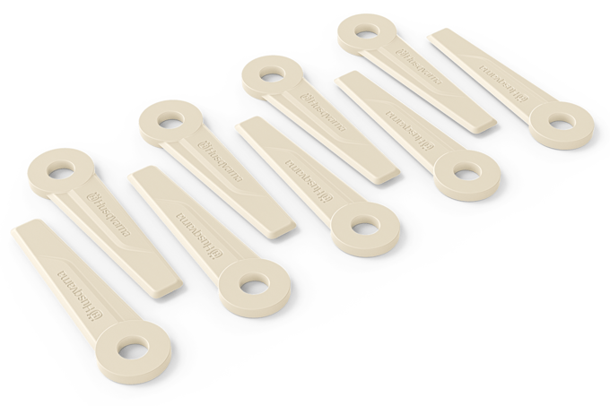 Husqvarna Kunststof Mesjes Tri-Cut B 255 mm – 9 Stuks