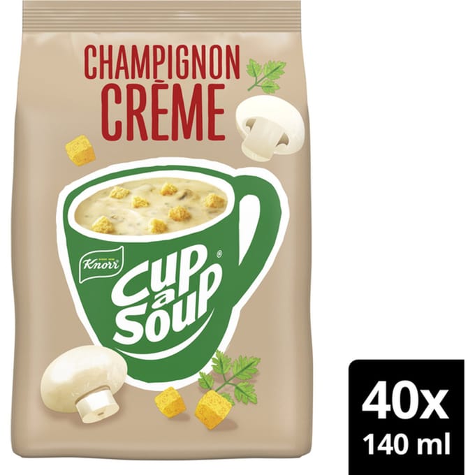 Cup a soup knorr machinezak champignon creme 140ml