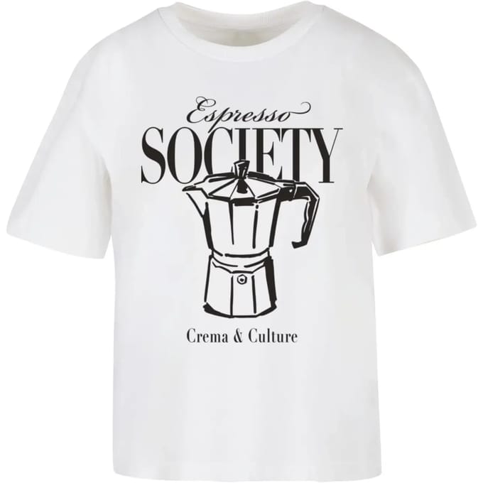Dames-T-shirt Miss Tee Espresso Society