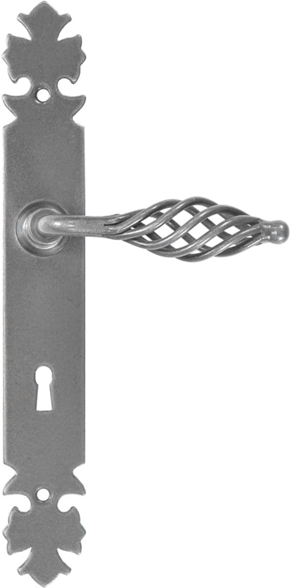 LAGOS Serie - Stalen Deurgreep - Met Sierplaat - 72mm