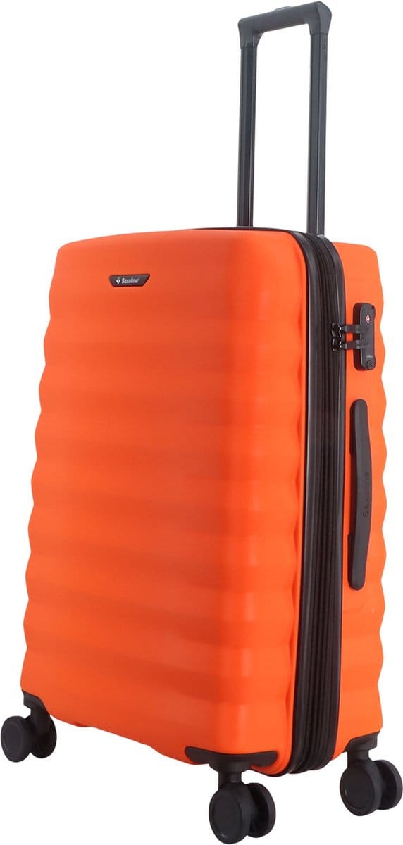 Koffer Saxoline - Flow | Harde koffer / Reiskoffer - 61L - Medium - Oranje - Oranje / Medium