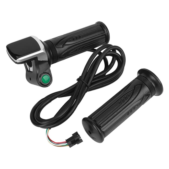 Affichage LCD de la quantité électrique avec interrupteur, régulateur de vitesse du vélo électrique, poignée d'accélérateur à 6 cœurs(48V ) black