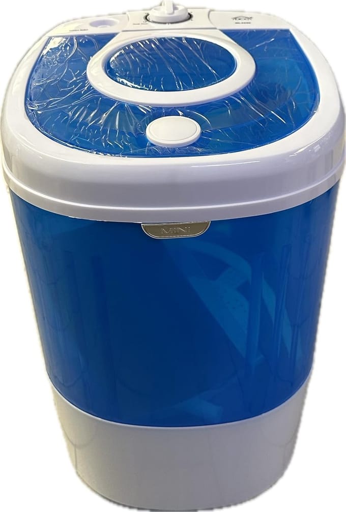 Draagbare Wasmachine - Kleine machine - Snel wassen - Toploader model - 2 kg capaciteit - Blauw Wit