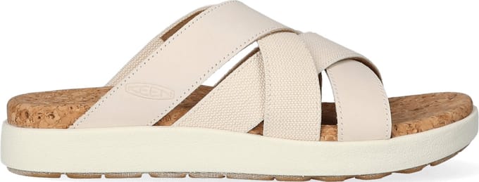 Keen - Elle Mixed Slide Dames Slippers Birch/Star White - Maat 38.5